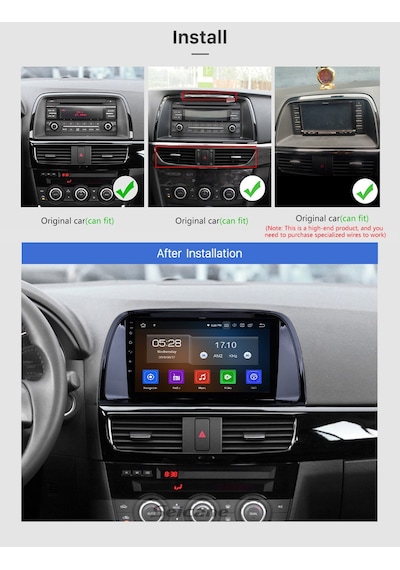 Mazda Cx-5 2013+ Multimedya Navigasyon Usb Kamera Carplayer