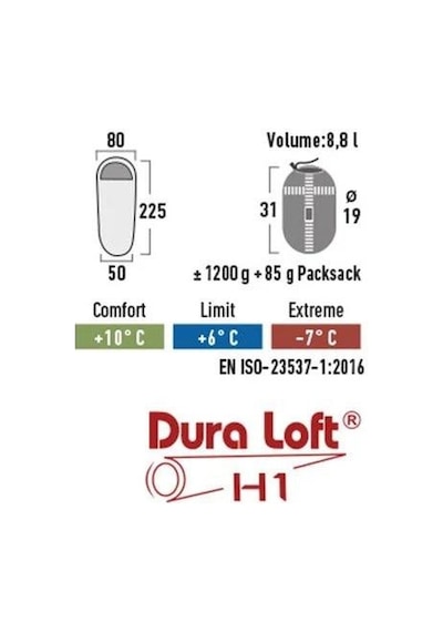High Peak Lite Pak 1200 Uyku Tulumu -7 C 001