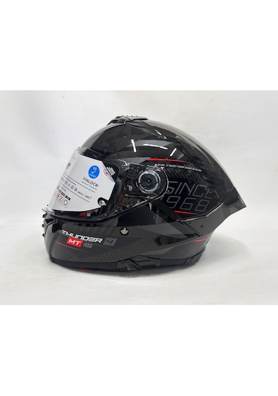 Mt Thunder 4sv R Luminence D1 Şefaf Vizörlü Kask Parlak Renk - Iç Güneş Vizörlü Sİyah