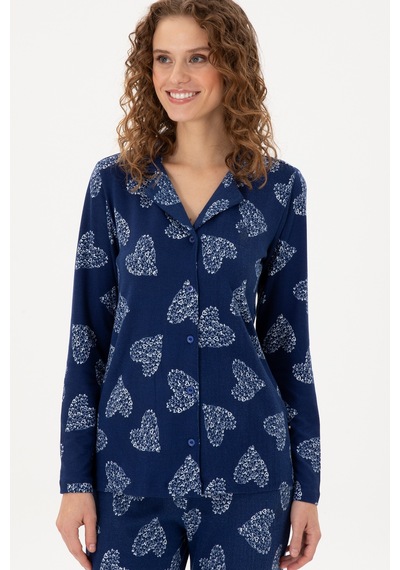 U.s. Polo Assn. Kadın Lacivert Pijama Takım 50302757-vr033 Lacivert