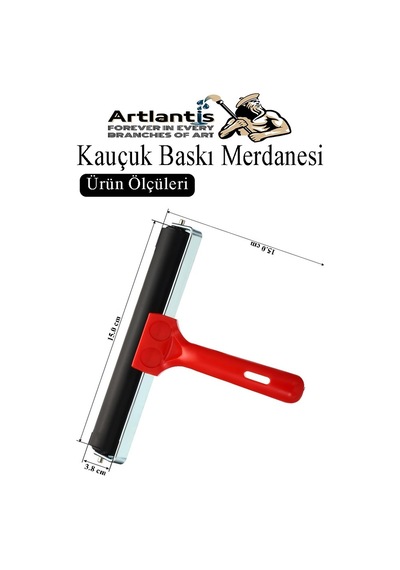 Kauçuk Baskı Merdanesi 15 Cm Metal 1 Adet Plastik Linol Baskı Merdanesi Silindir Rulo Merdane Vinil Baskı Yapıştırma
