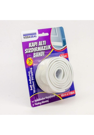 Kapı Altı Sızdırmazlık Bandı 40mmx110cm, Beyaz 0.05 M