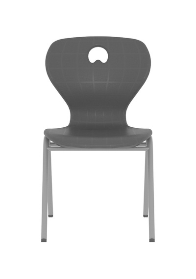 Cateksss Monoblok Koç İlkokul Antrasit Gri A Ayak Sandalye - Çocuk Sandalyesi - 15 Li Paket