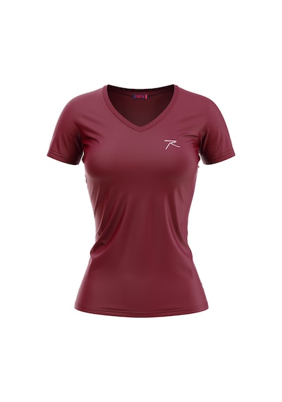 Raru Kadın %100 Pamuk T-Shirt Mulıer Bordo