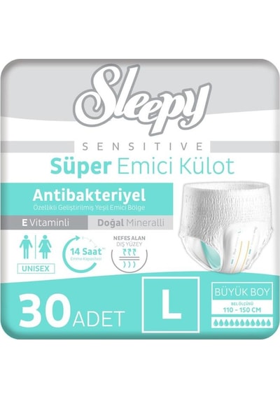 Sleepy Sensitive Emici Külot Large 30 Adet L