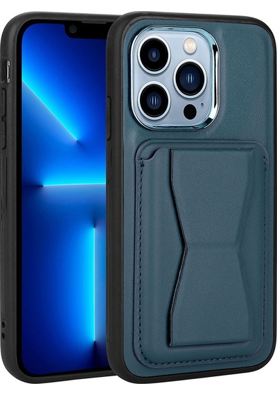 Apple Uyumlu iPhone 12 Pro Kartlıklı Standlı Pu Deri Zore Memo Kapak