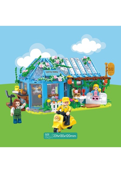 Ogi Mogi Toys Eğitici Bloklar Kahve Evi 642 Parça,Yapı Seti