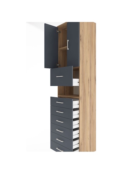 Hyperion Dolap 2 Raflı 7 Çekmeceli 2 Kapaklı 60x44x243 Çam-antrasit Atlas Çam Hyperion Dolap 2 Raflı 7 Çekmeceli 2 Kapaklı 60x44x243 Çam-antrasit Atlas Çam