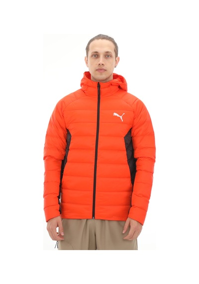 849355-88 Puma Packlıte Hooded Down Jacket Erkek Mont Turuncu 849355-88 Turuncu