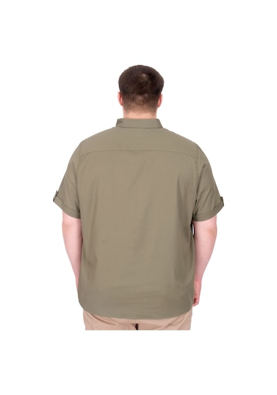 Mode Xl Büyük Beden Erkek Gabardin Gömlek Everyday Essentials U25602 Haki Haki