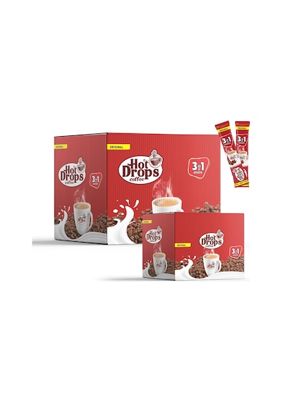 Hot Drops 3ü1 Arada Hazır Kahve 50 Adet X 18 Gr
