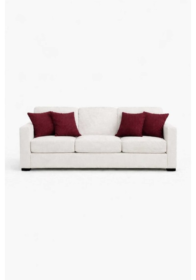 Kadife Dokulu Bordo Kırlent Yastık Kılıfı 2 Adet 45 X 45 Cm
