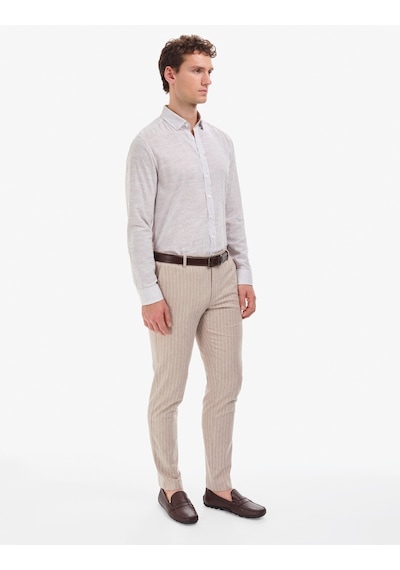 Pierre Cardin Erkek Koyu Kahverengi Gömlek Desenli 50320886-vr084