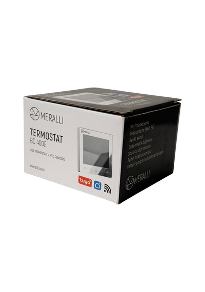 Dijital Kablolu Termostat Merallı Bc400e Gri Wi Fi Dokunmatik Tuya