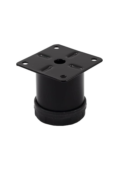 Metal Mobilya Ayağı Siyah Çap 42mm - 5cm 4 Adet Diğer