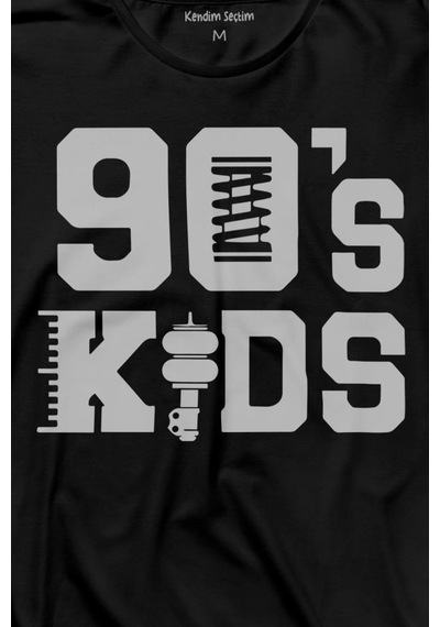 Doksanlar Çocuğu 90s Kids 1990 Lar Nostalji Uzun Kollu Tişört Baskılı T-shirt 001