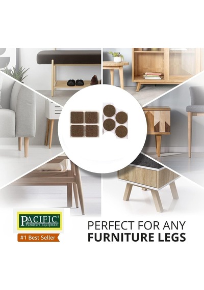Pacific Furniture Equipment Yapışkan Keçe Zemin Koruyucuları Mobilya Ayakları İçin Keçe Pedleri Zemin Koruyucular Diğer