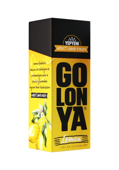 Lemon 250 Ml Cam Şişe Limon Kokulu Kolonya 12 Adet 1 Koli