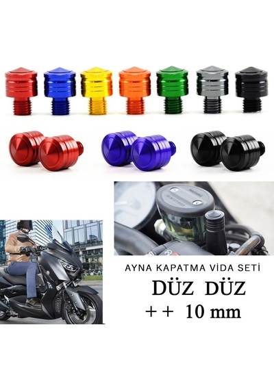 Cfmoto Nk250 Ayna Deliği Boşluk Kapatıcı Vida Seti Siyah Renk