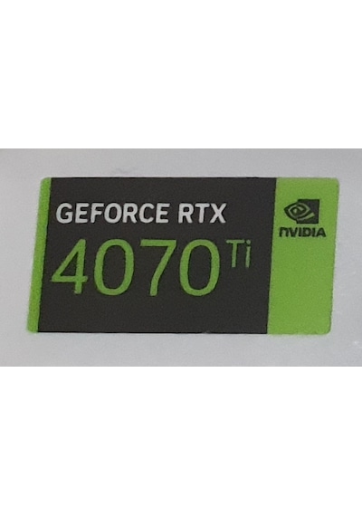 Nvidia Geforce Rtx 4070 Ti Sticker Yatay Etiket D161