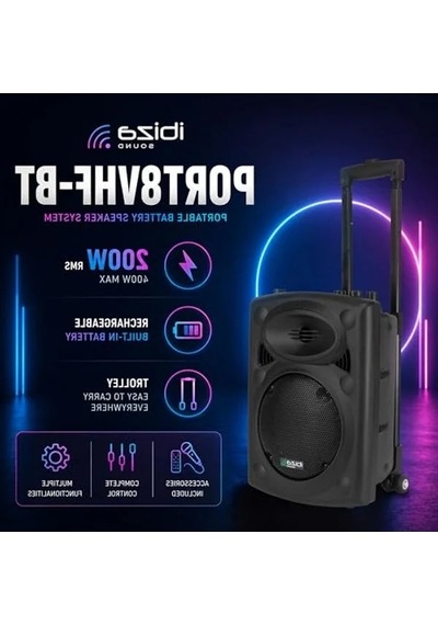 Taşınabilir Hoparlör, 400w Güç, Uzaktan Kumanda Ve Bluetooth Özellikleriyle