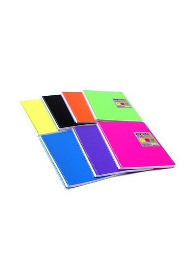 My Note Flex Neon A4 Pp Kapak Spiralli Kareli Defter 96 Yaprak