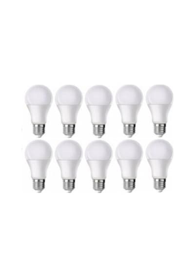 Zm Aydınlatma Led - 9w - Beyaz Işık - E27-10lu - Tasarruflu Led Ampul 9w Ampul Standart