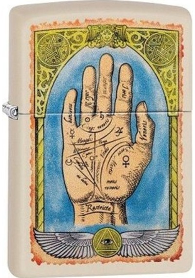 Zippo Palm Lines Dizayn Çakmak Krem