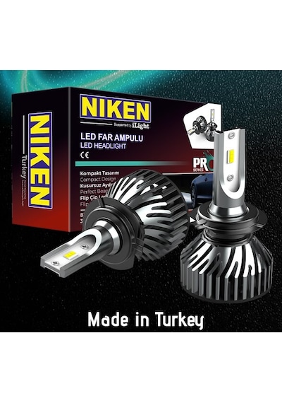 Niken Pro Led Xenon Far Ampul H1 H3 H4 H7 H8 H9 H11 H15 H16 9005 530809385