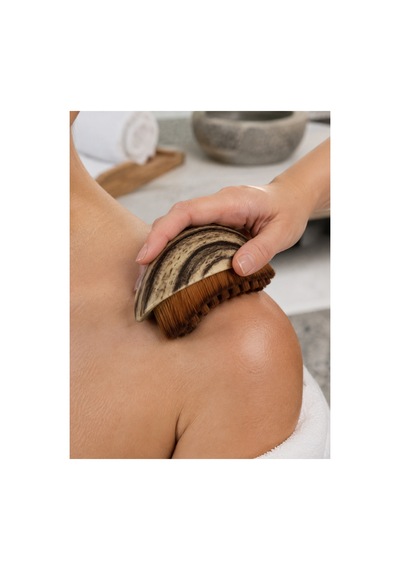 Yumuşak Kıllı Masaj Fırçası Vücut Temizleme Banyo Fırçası Ergonomik Tasarım Siyah