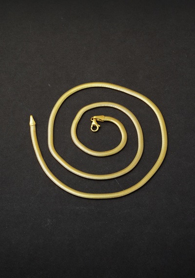 Bilezikci 3mm. Balık Sırtı 14 Ayar Altın Zincir Kolye 60cm.