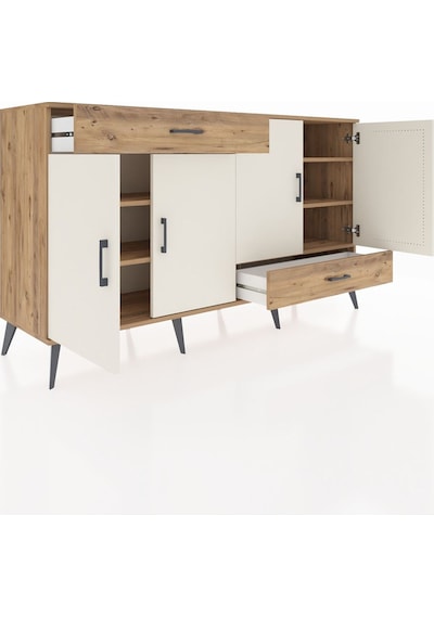 Hyperion Konsol 5 Raflı 2 Çekmeceli 4 Kapaklı 176x44x99 Çam-aytaş Çam-aytaşı/çam Hyperion Konsol 5 Raflı 2 Çekmeceli 4 Kapaklı 176x44x99 Çam-aytaş Çam-aytaşı/çam