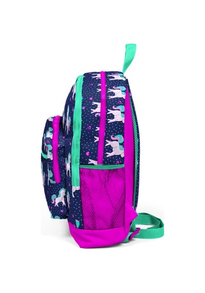 Coral High Mor Unicorn Baskılı İlkokul ve Günlük Sırt Çantası 23467