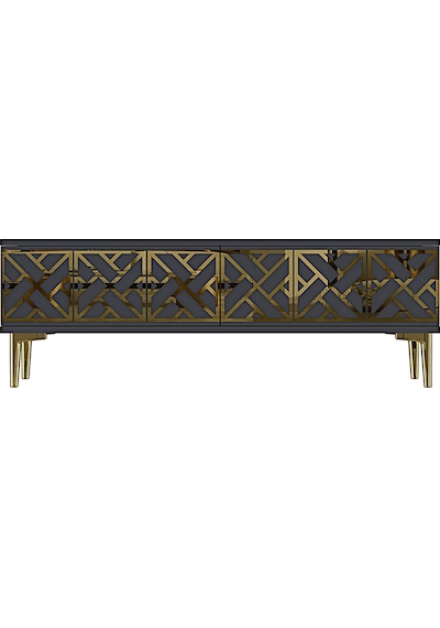 Tsa1238ag Arex Tv Sehpası Antrasit-gold 120cm
