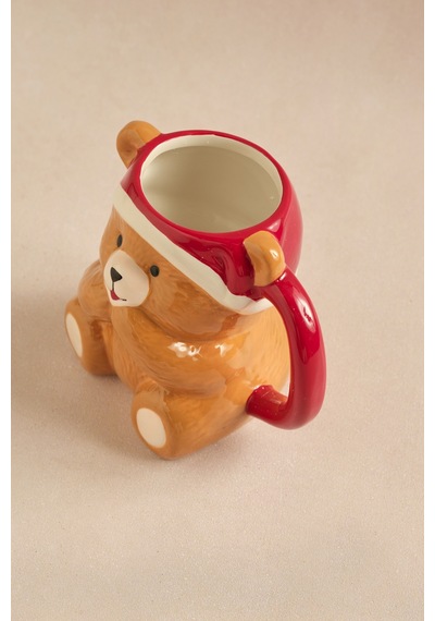 Karaca New Year Yılbaşı New Bear Kupa 450 Ml Çok Renkli