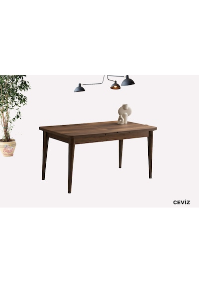 Kelebek Açılır Mdf Masa Mutfak,salon,yemek Odası Masası 60x100 Cm Ceviz
