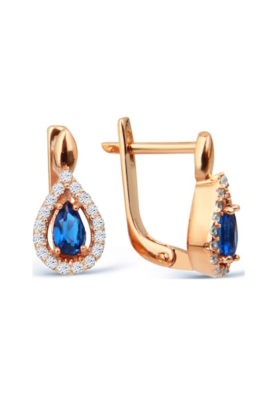 Argentum Concept - Zirkon Taşlı Rose Gümüş Küpe Argentum Concept - Zirkon Taşlı Rose Gümüş Küpe