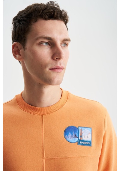 AR-MA Arma Şık Erkek Regular Fit 3 İplik Şardonlu Bisiklet Yaka Sweatshirt 001