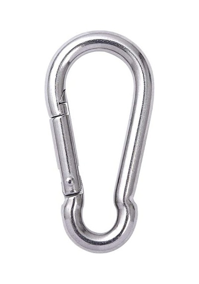 10mm Düz Yaylı Galvanizli Karabina 5 Adet