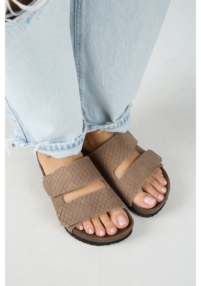 Manijero Tolly Kadın Deri Bağcıksız Vizon Terlik