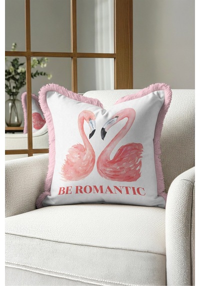 Tropik Flamingo Romantik Desenli Saçaklı Yastık Kılıfı-zarif Kuş Bohem Pembe Püsküllü Kırlent Kılıfı Yalın Düş Lime Tropik Flamingo Romantik Desenli Saçaklı Yastık Kılıfı-zarif Kuş Bohem Pembe Püsküllü Kırlent Kılıfı Yalın Düş Lime