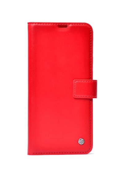 Tecno Camon 40 Pro Kılıf Standlı Kapkalı Cüzdan Kopçalı Kar Deluxe Kırmızı