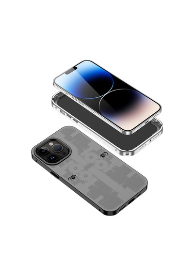 Apple iPhone Uyumlu 14 Pro Kılıf Mekanik Bumper Kapak - Mavi Bz8683140603380