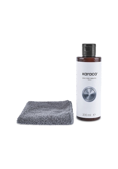 Karaca Çelik Yüzey Parlatıcı Krem Temizleyici Ve Mikrofiber Bez