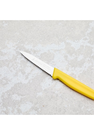 Aryıldız Solo Tırtıklı Sebze Bıçağı Sarı 10 Cm Renkli