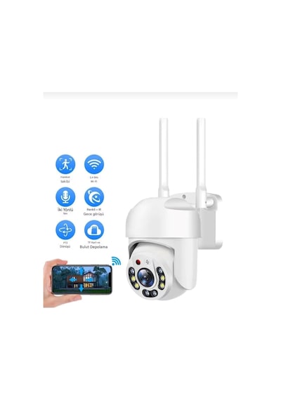 O-kam 3031pro Tek Kamera 3mp Hareketli Wifi Akıllı Kamera , Yapay Zeka, Gece Görüş, Karşılıklı Konuşma