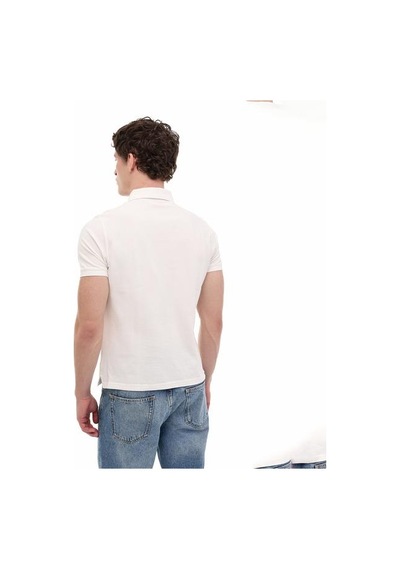 Lumberjack Erkek Polo Yaka Tişört Mb Ct953 Beyaz