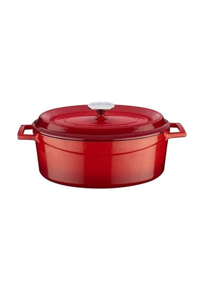 Oval Döküm 21x27 Cm Tencere Kırmızı Lvotc27k2r Çok Renkli