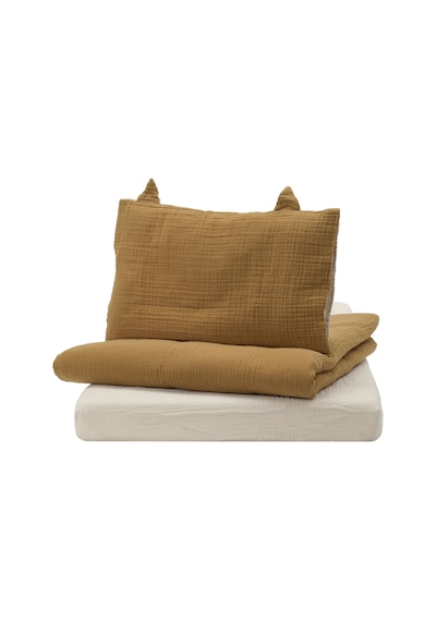 Ikea Guldvavare Tek Kişilik Nevresim Takımı 110 X 130 Cm Bej - Hardal Çok Renkli