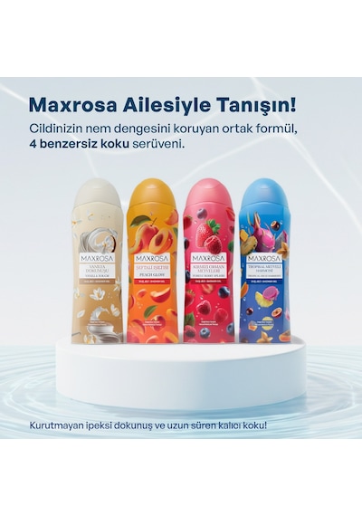 Maxrosa Tropikal Meyveler Duş Jeli 600 Ml X 4 Adet Tropik